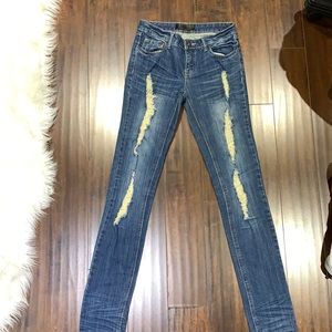 Dark blue Ripped jeans